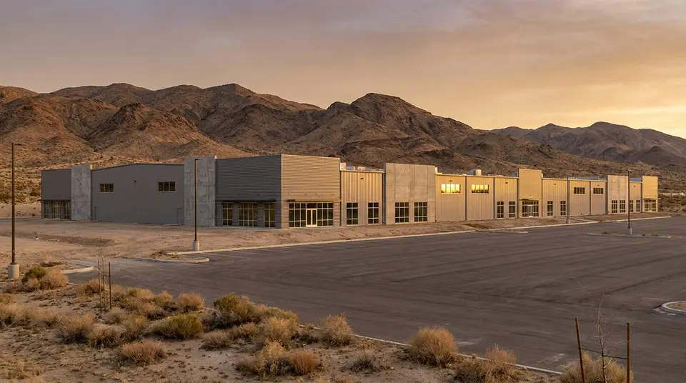 Planta industrial nueva en un parque industrial del norte de México